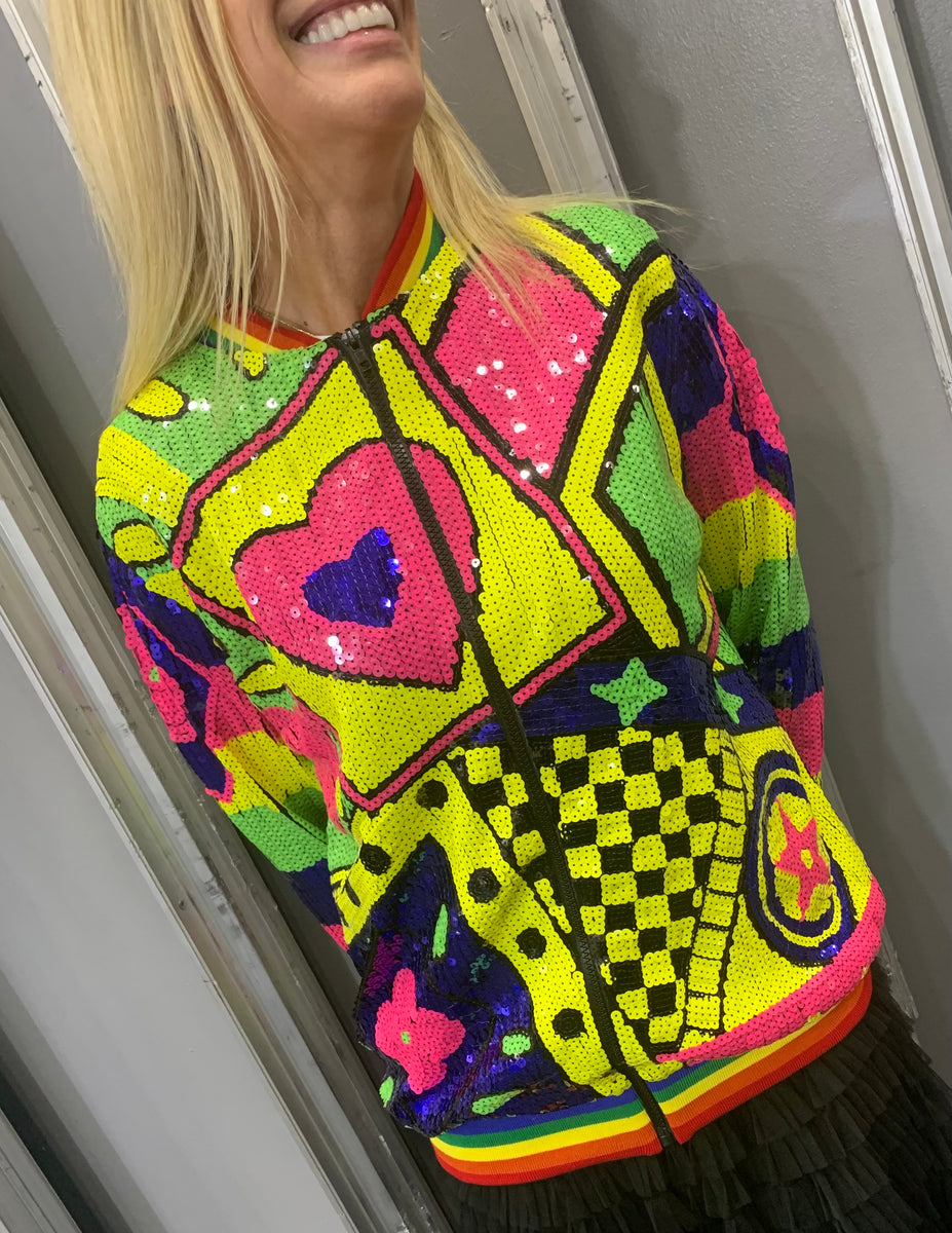 Sequinned ‘Monroe’ Jacket Trio Rouge