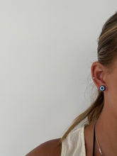 Load image into Gallery viewer, ‘Sophie’ Evil Eye Stud Earrings