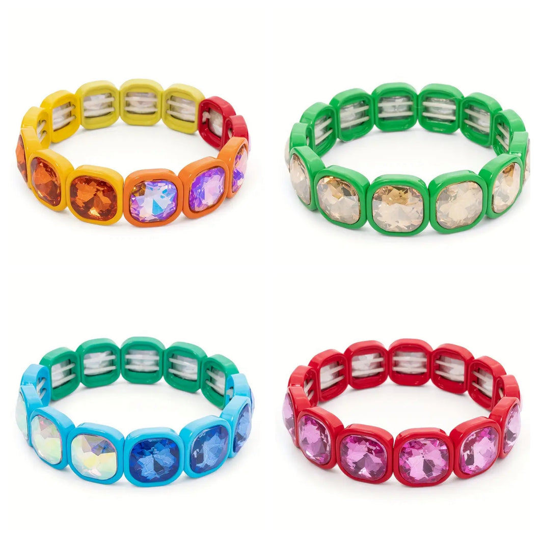 ‘Audrey’ Enamel Bracelets