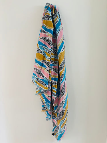 Pastel Leopard Scarf