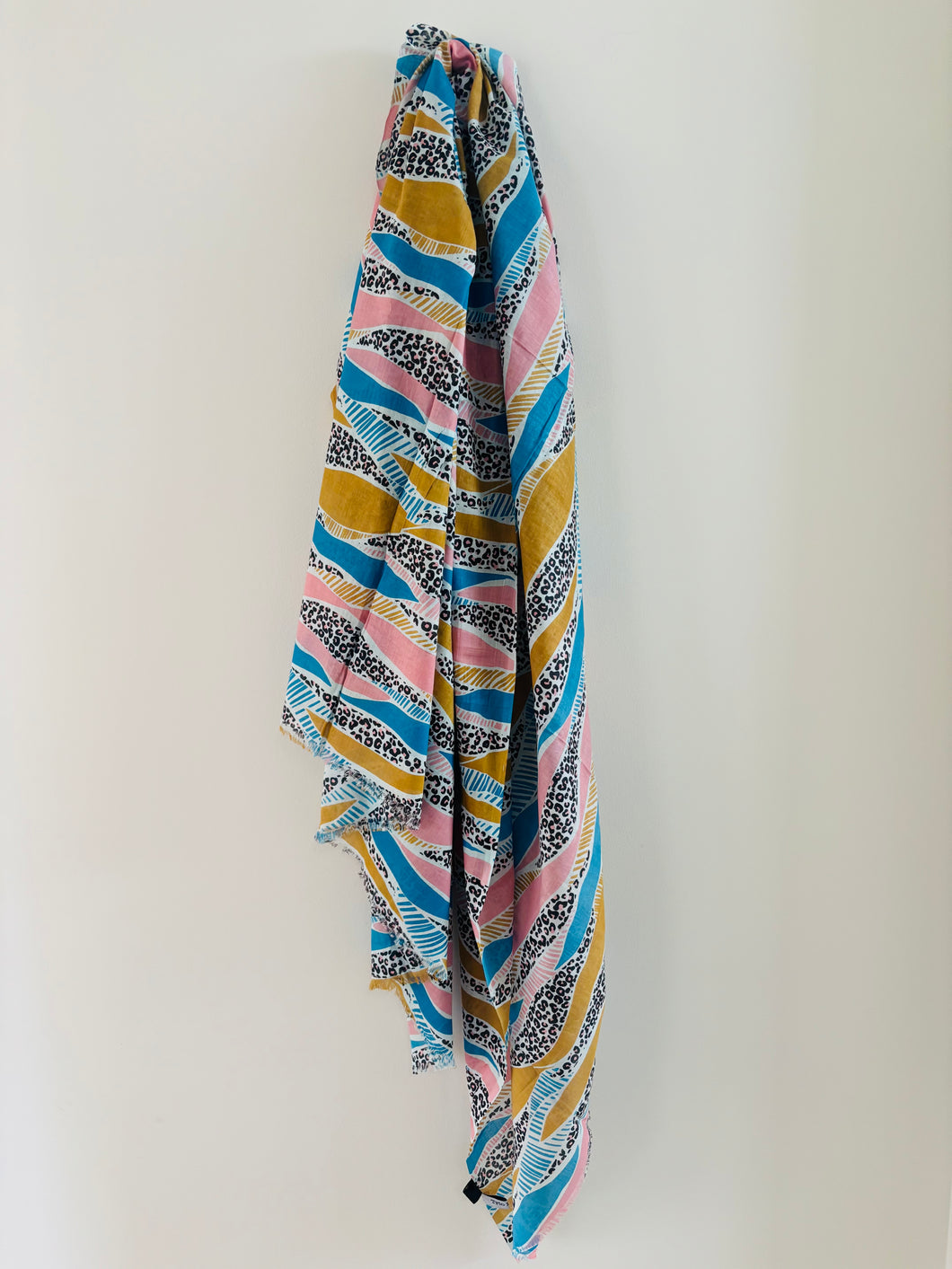 Pastel Leopard Scarf