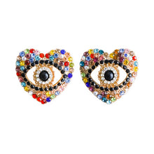 Load image into Gallery viewer, ‘Sloane’ Evil Eye Earrings