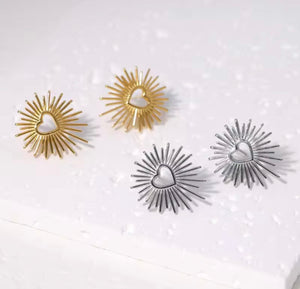 'Aria’ Heart Earrings