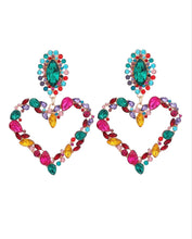 Load image into Gallery viewer, 'Adore' Heart Clip On Earrings