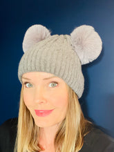 Load image into Gallery viewer, ‘Evie’ Double Pom Pom Beanies